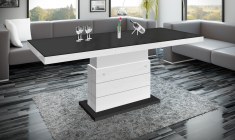 MATERA LUX coffee table (high gloss/super matt/wood-like decor)